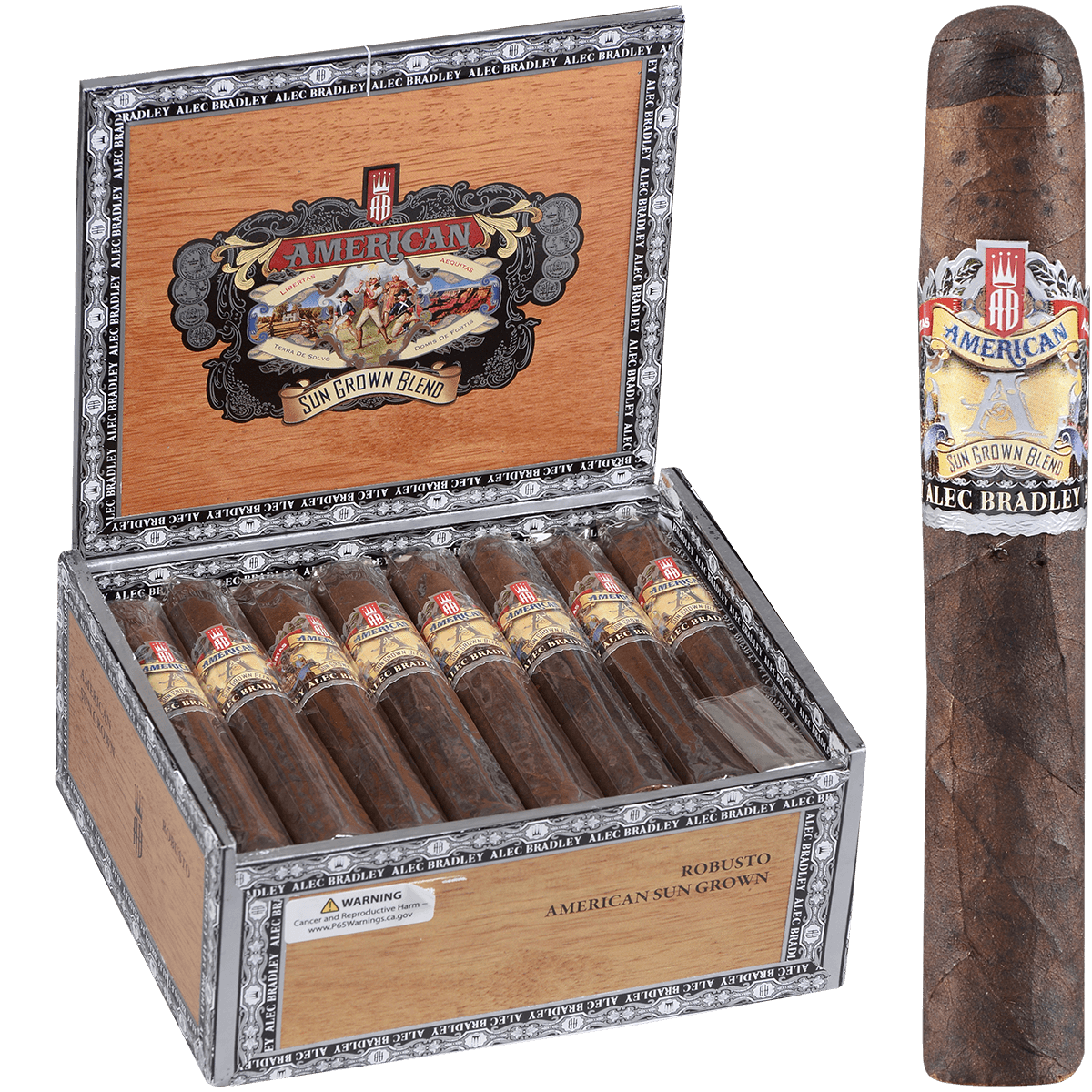 Alec Bradley American Sungrown Blend Robusto 24 Ct. Box 5.00X50