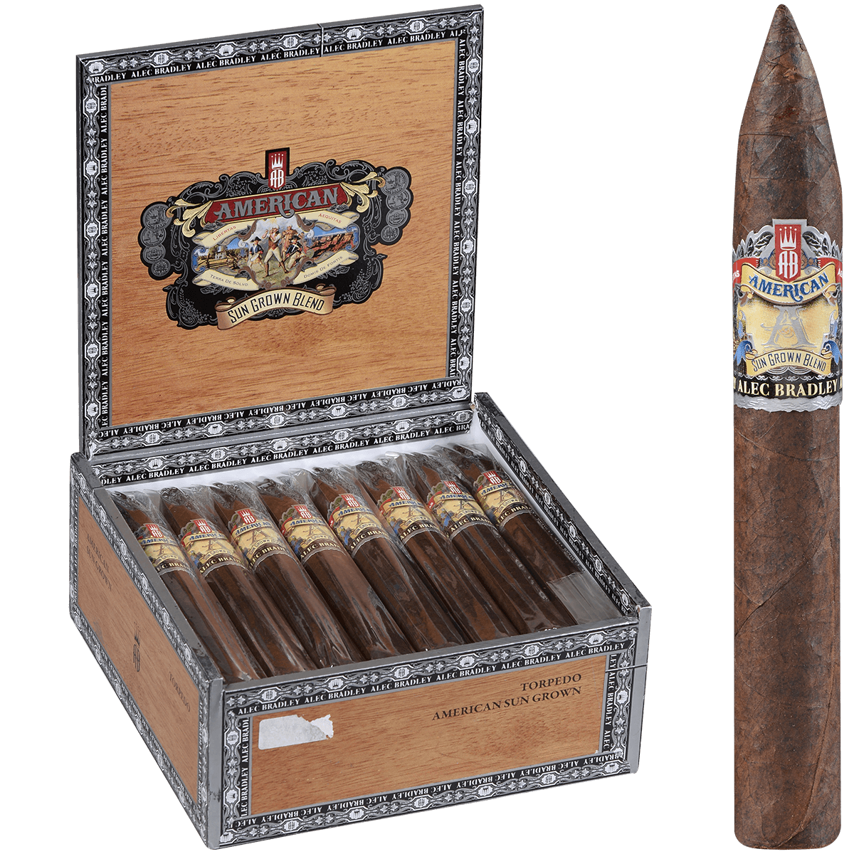 Alec Bradley American Sungrown Blend Torpedo 24 Ct. Box 6.12X52