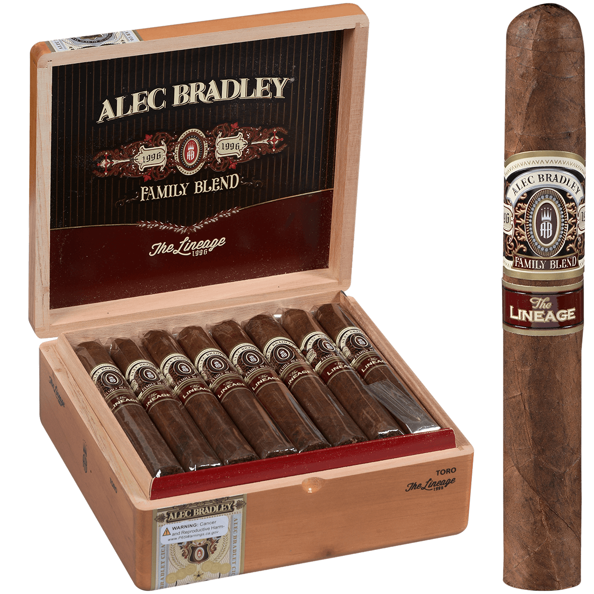 Alec Bradley Family Blend The Lineage Toro 24 Ct. Box 6.00X54