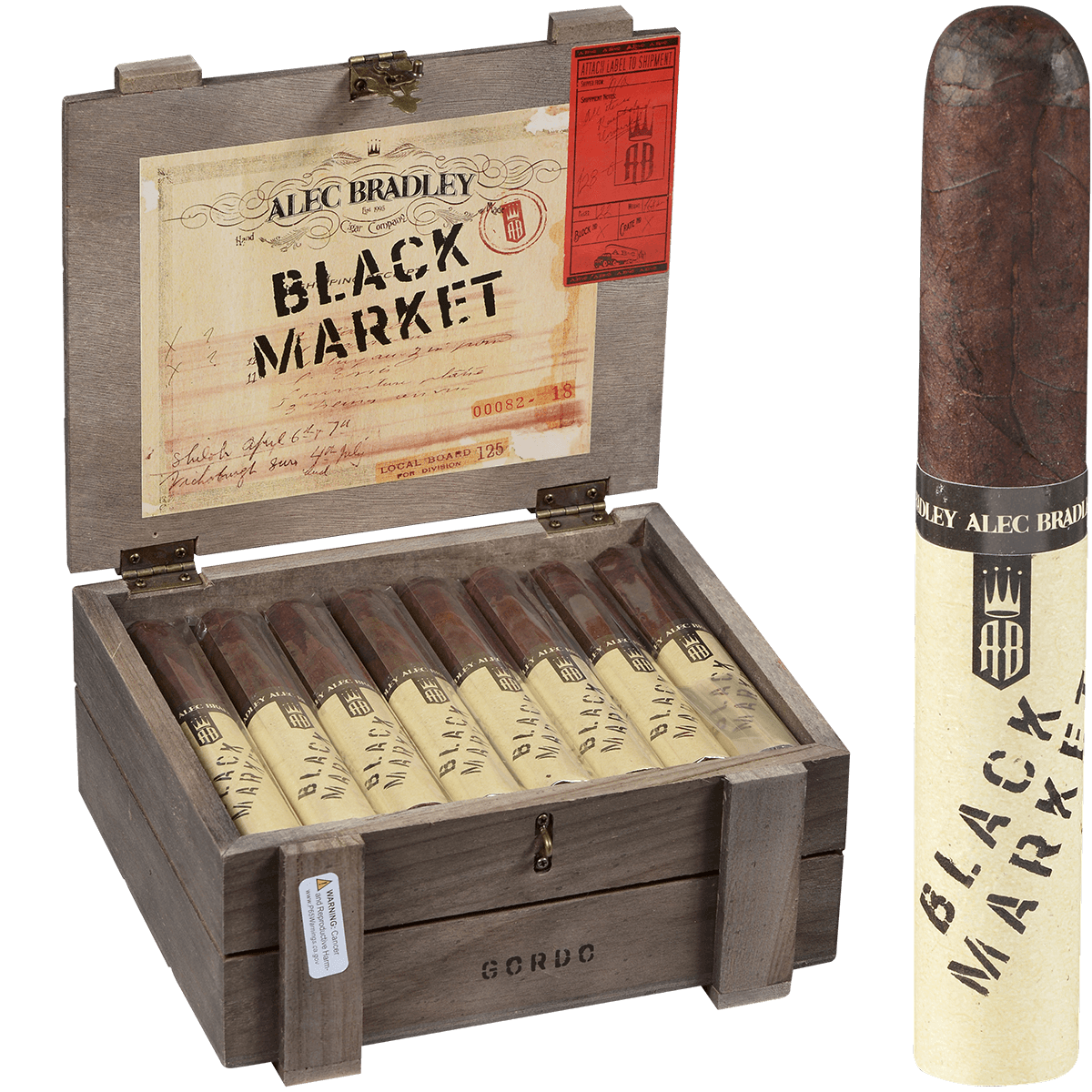 Black Market By Alec Bradley Gordo 24 Ct. Box 6.00X60