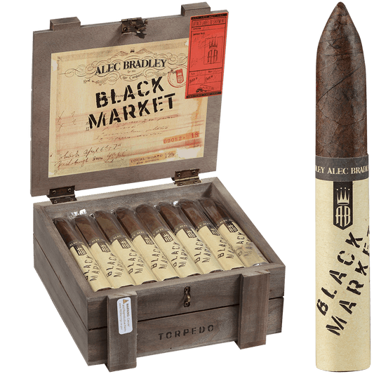 Black Market By Alec Bradley Torpedo 24 Ct. Box 6.12X54