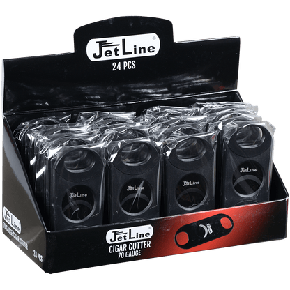 Cigar Cutter Jetline 70 Gauge Black 24 Ct. Display