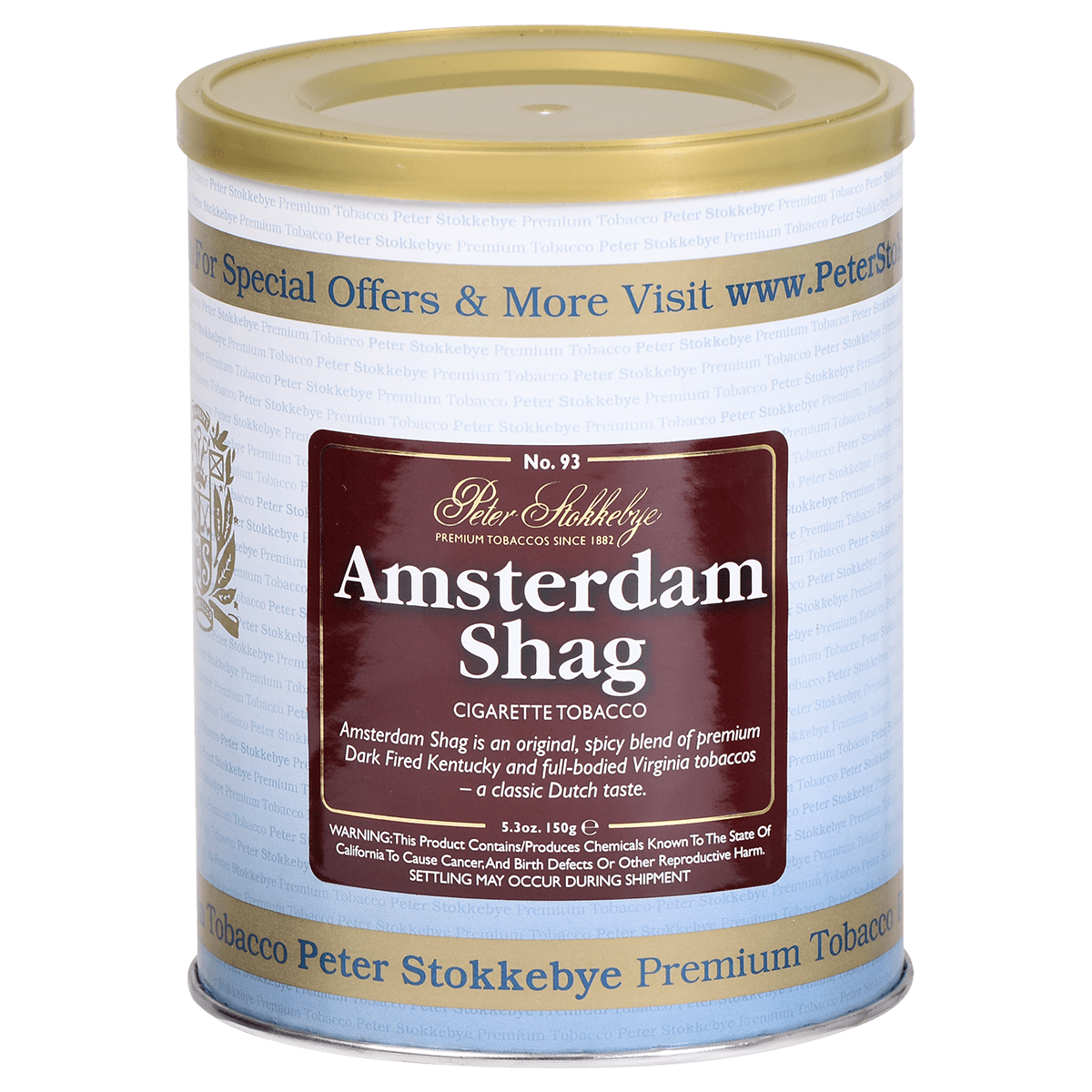Peter Stokkebye Ryo Amsterdam Shag Tin 5.3 Oz