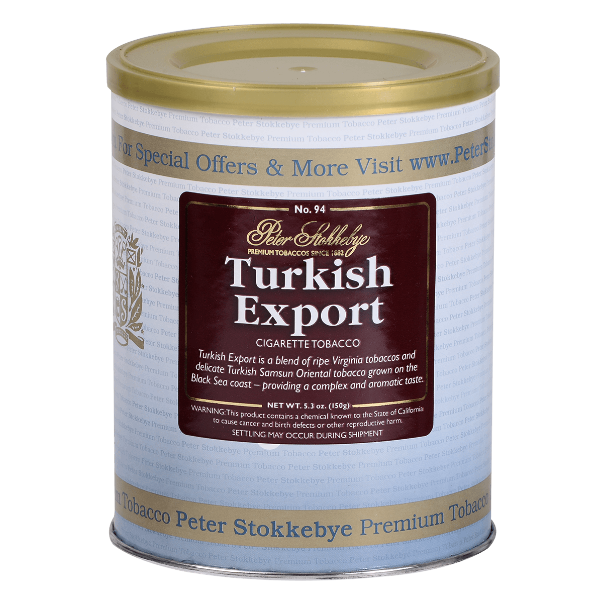 Peter Stokkebye Ryo Turkish Export Shag Tin 5.3 Oz