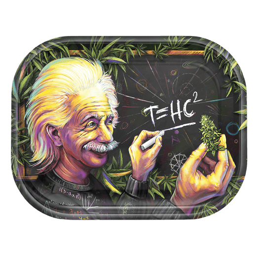 Rolling Metal Tray V-Syndicate Small T=Hc2 Einstein Higher Education 7"X5.75"