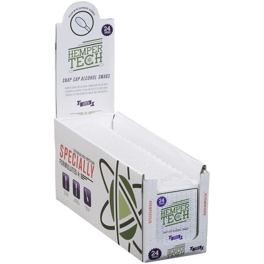 Cleaning Hemper Snap Cap Alcohol Swabs 18 Ct. Display