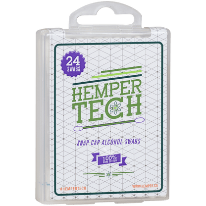 Cleaning Hemper Snap Cap Alcohol Swabs 18 Ct. Display