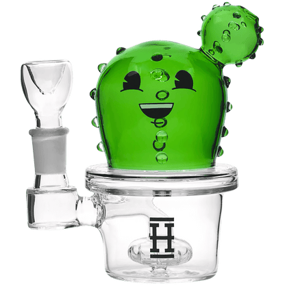 Glass Pipe Hemper Happy Cactus Showerhead Perc 6" Water Pipe(Wp0421)