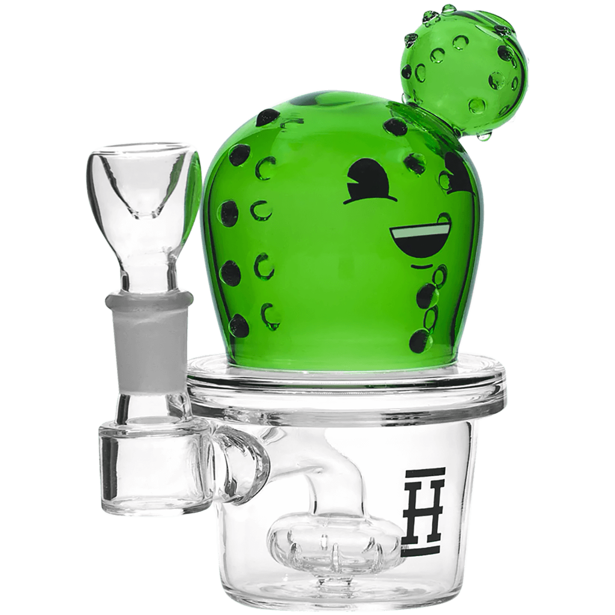Glass Pipe Hemper Happy Cactus Showerhead Perc 6" Water Pipe(Wp0421)