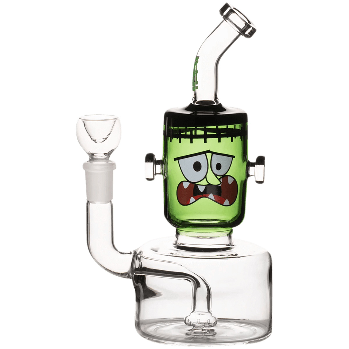 Glass Pipe Hemper Dankenstein Slitted Stem Perc 7.5" Water Pipe(Wp0821)