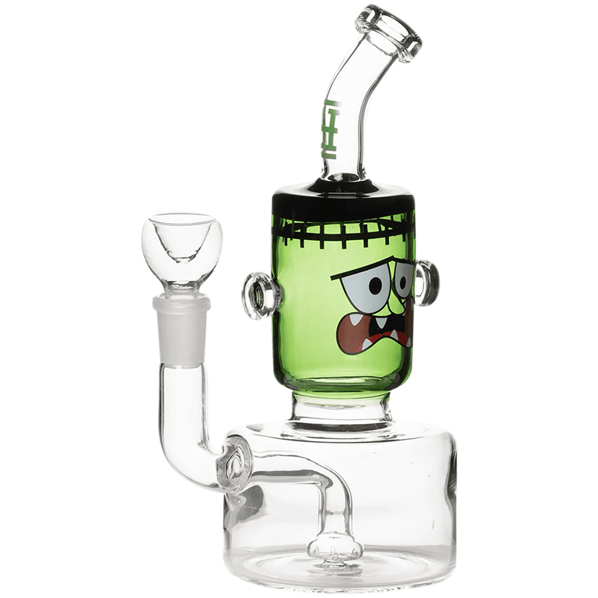 Glass Pipe Hemper Dankenstein Slitted Stem Perc 7.5" Water Pipe(Wp0821)