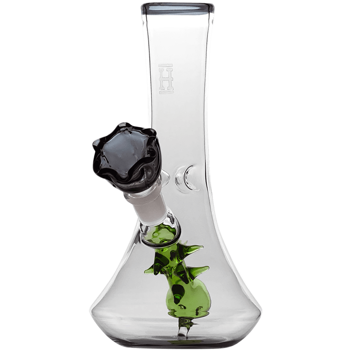 Glass Pipe Hemper Smoke Flower Vase Ballperc 7" Water Pipe(Wp0121-Smk)