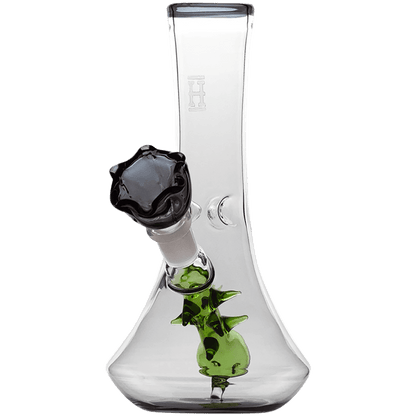 Glass Pipe Hemper Smoke Flower Vase Ballperc 7" Water Pipe(Wp0121-Smk)