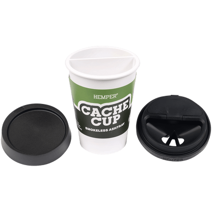 Ashtray Hemper Cache Cup White 6 Ct. Display