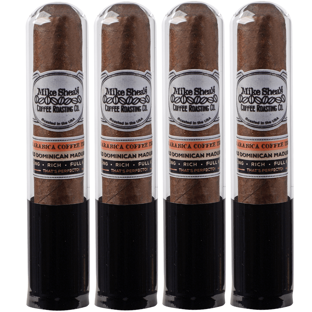 Mike Sheas Coffee Infused By Payne Mason In Glass Tubes 4 Ct. Pack 4.50X60