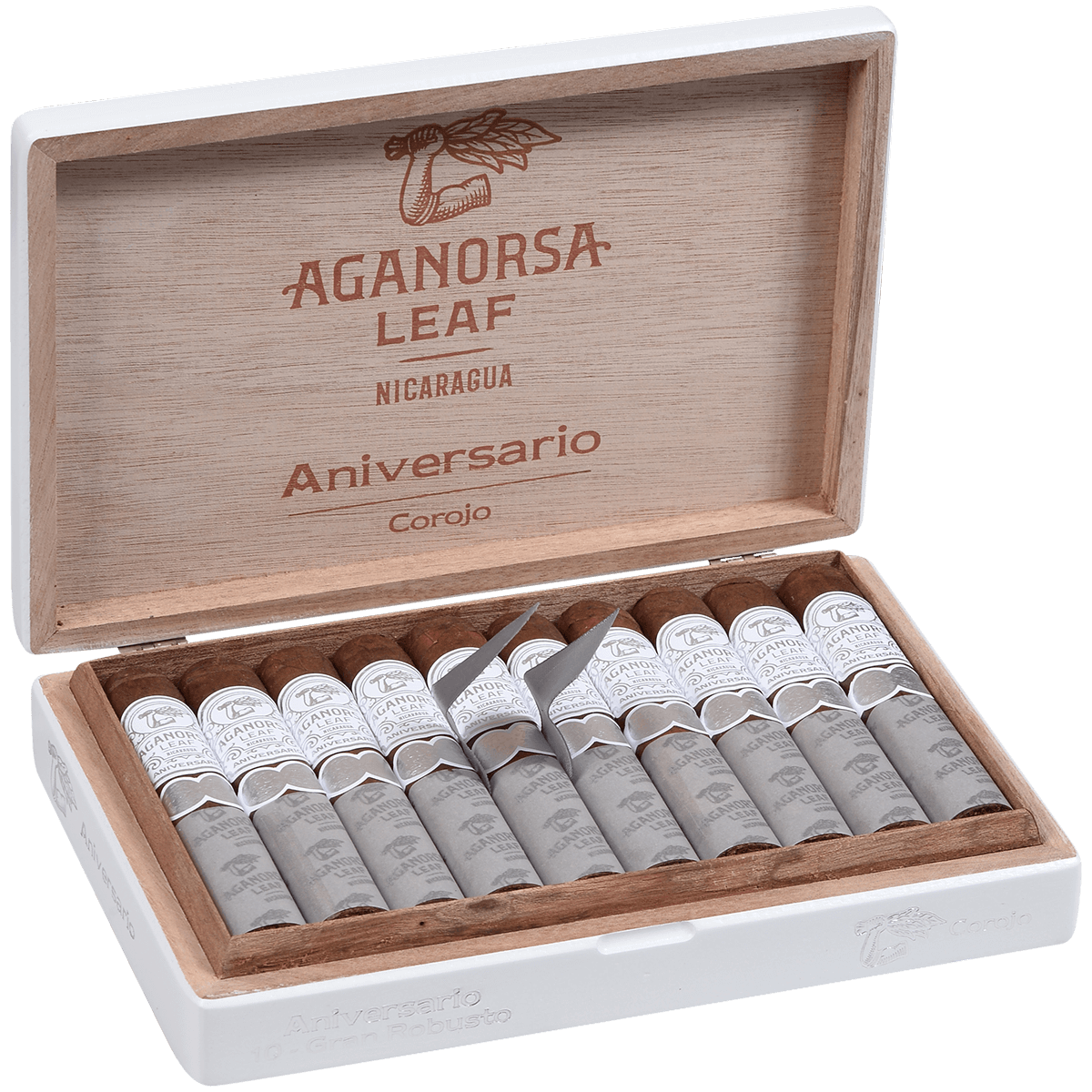 Aganorsa Leaf Aniversario Gran Robusto Corojo 10 Ct. 5.00 X 54 Bx