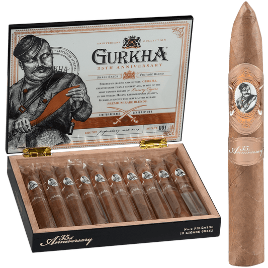 Gurkha 35Th Anniversary Piramide 10Ct Box 6.12X52