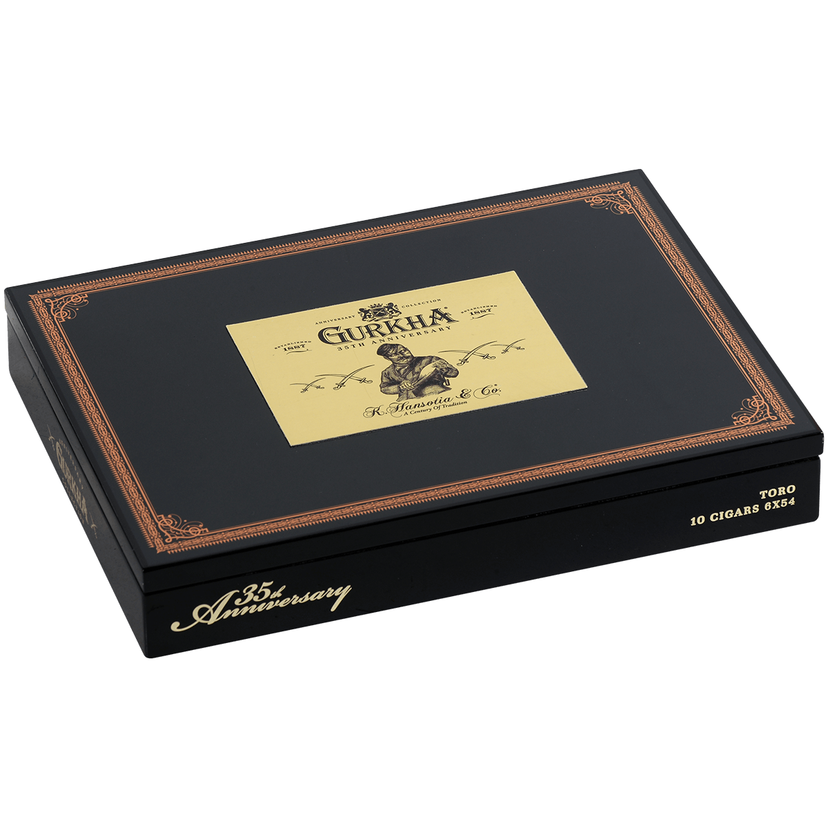 Gurkha 35Th Anniversary Toro 10Ct Box 6X54