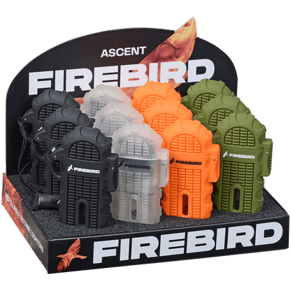 Lighter Firebird Ascent Wind-Resistant Single Flame 4 Colors 12 Ct. Display
