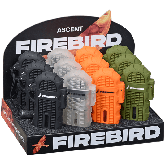 Lighter Firebird Ascent Wind-Resistant Single Flame 4 Colors 12 Ct. Display