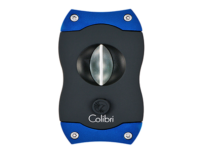 Cigar V-Cutter Colibri Black Rubber & Blue Ss Blade 60 Ring Gauge 7Mm Deep