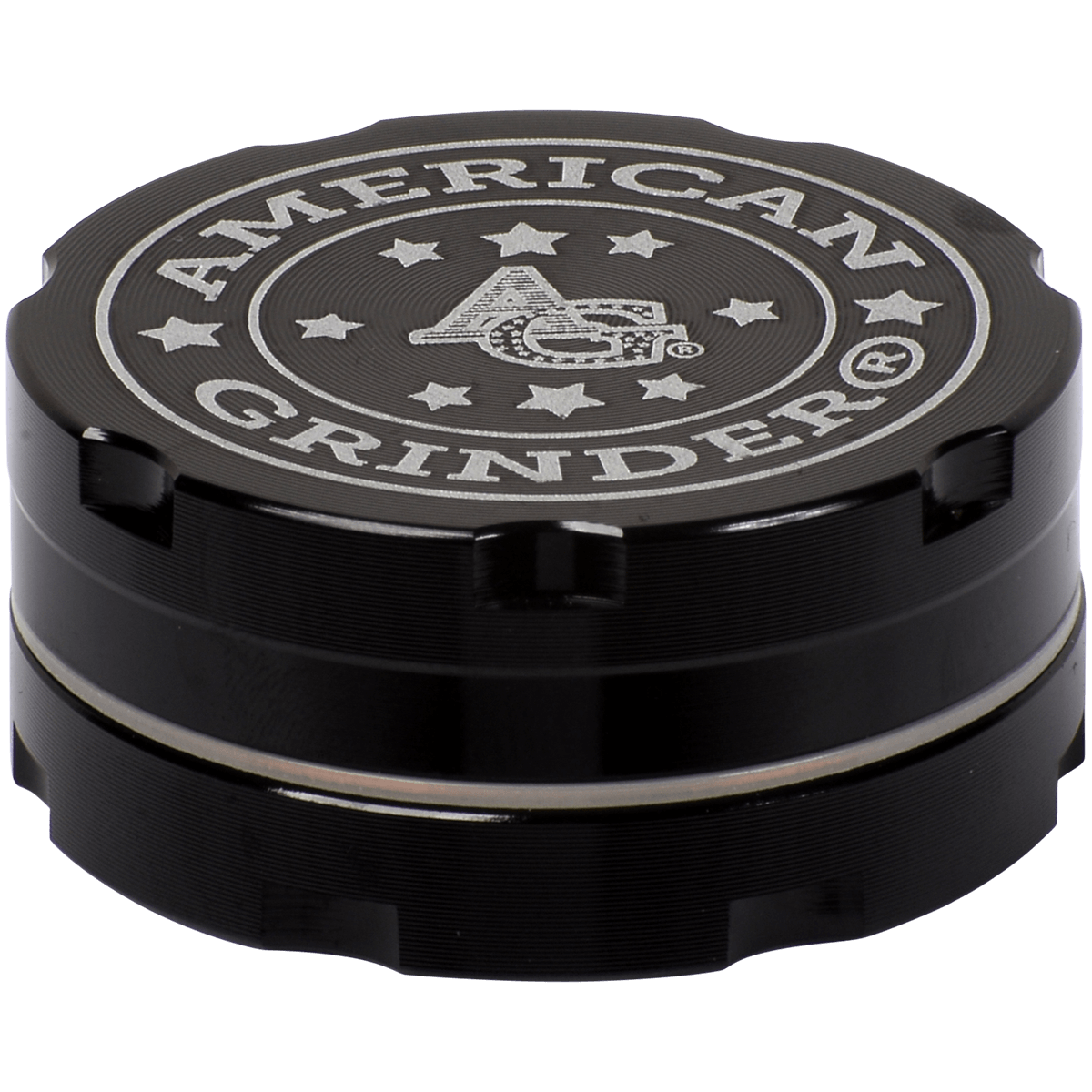 Tobacco Grinder 1.5" Black Two Piece