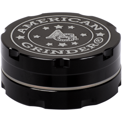 Tobacco Grinder 1.5" Black Two Piece