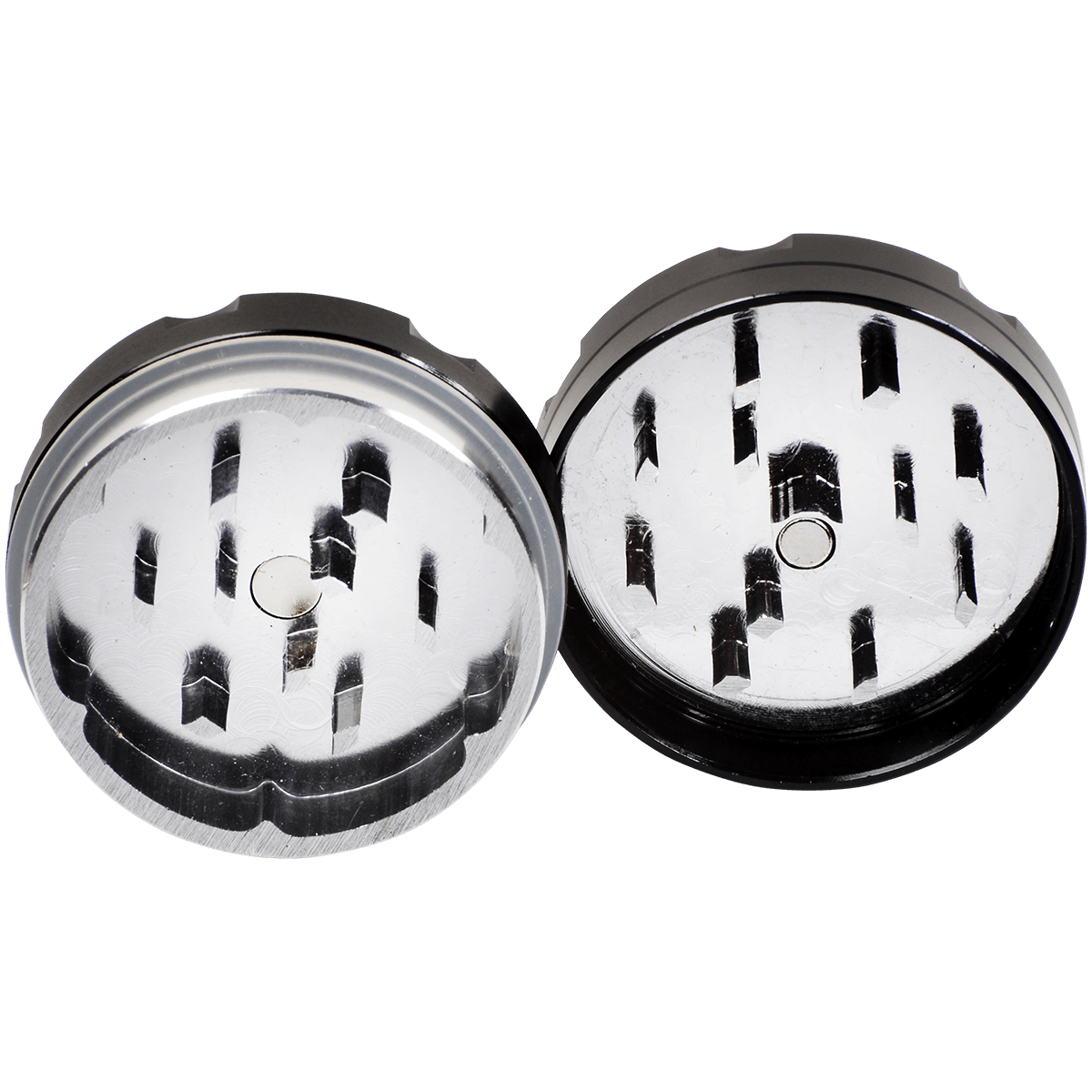 Tobacco Grinder 1.5" Black Two Piece