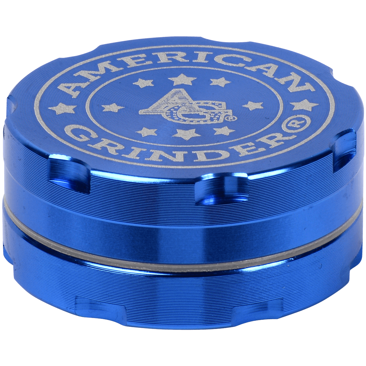 Tobacco Grinder 1.5" Blue Two Piece