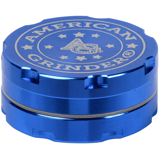Tobacco Grinder 1.5" Blue Two Piece