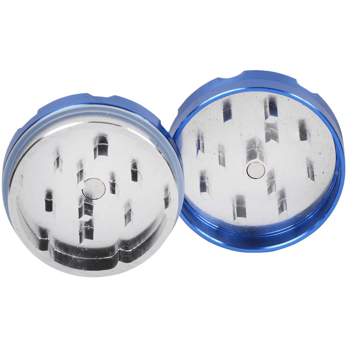 Tobacco Grinder 1.5" Blue Two Piece