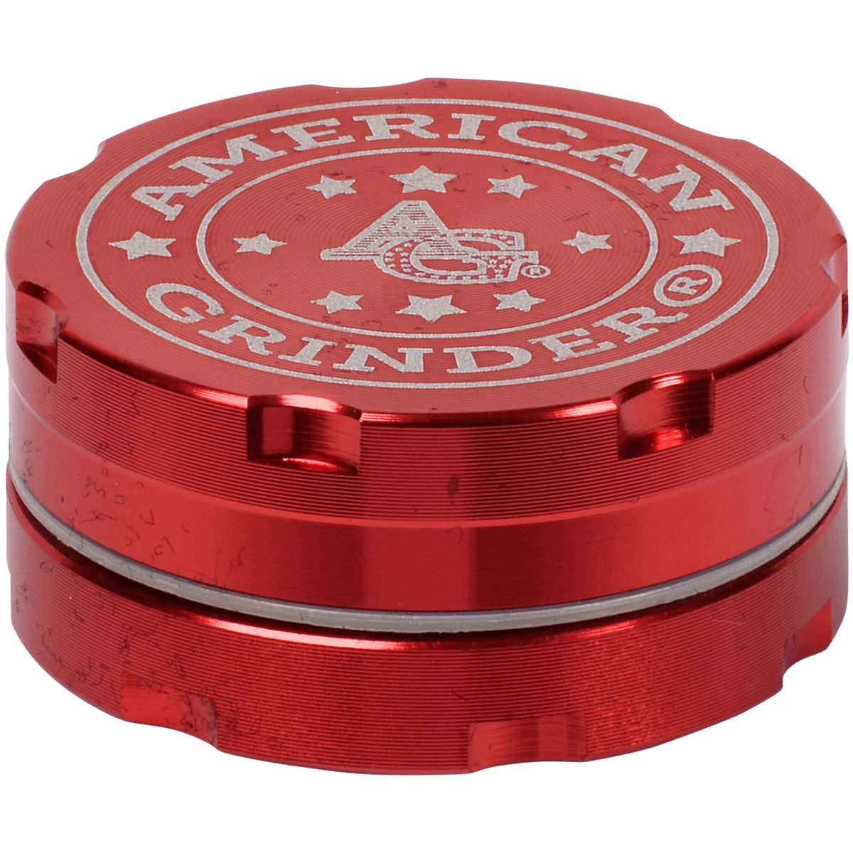 Tobacco Grinder 1.5" Red Two Piece
