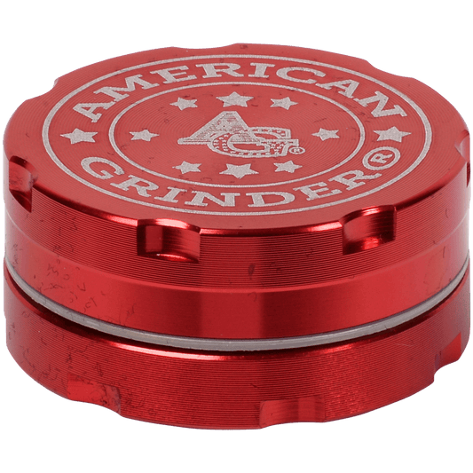 Tobacco Grinder 1.5" Red Two Piece