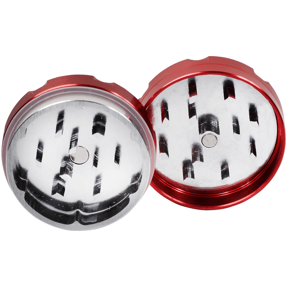 Tobacco Grinder 1.5" Red Two Piece