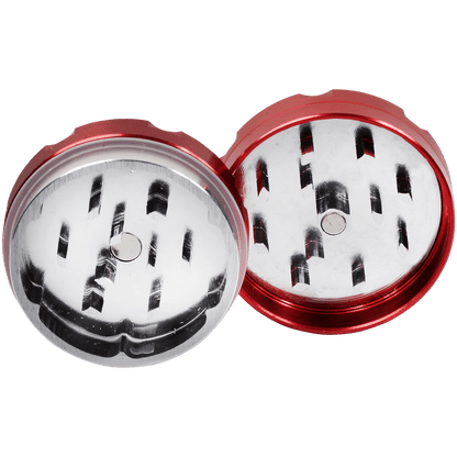 Tobacco Grinder 1.5" Red Two Piece