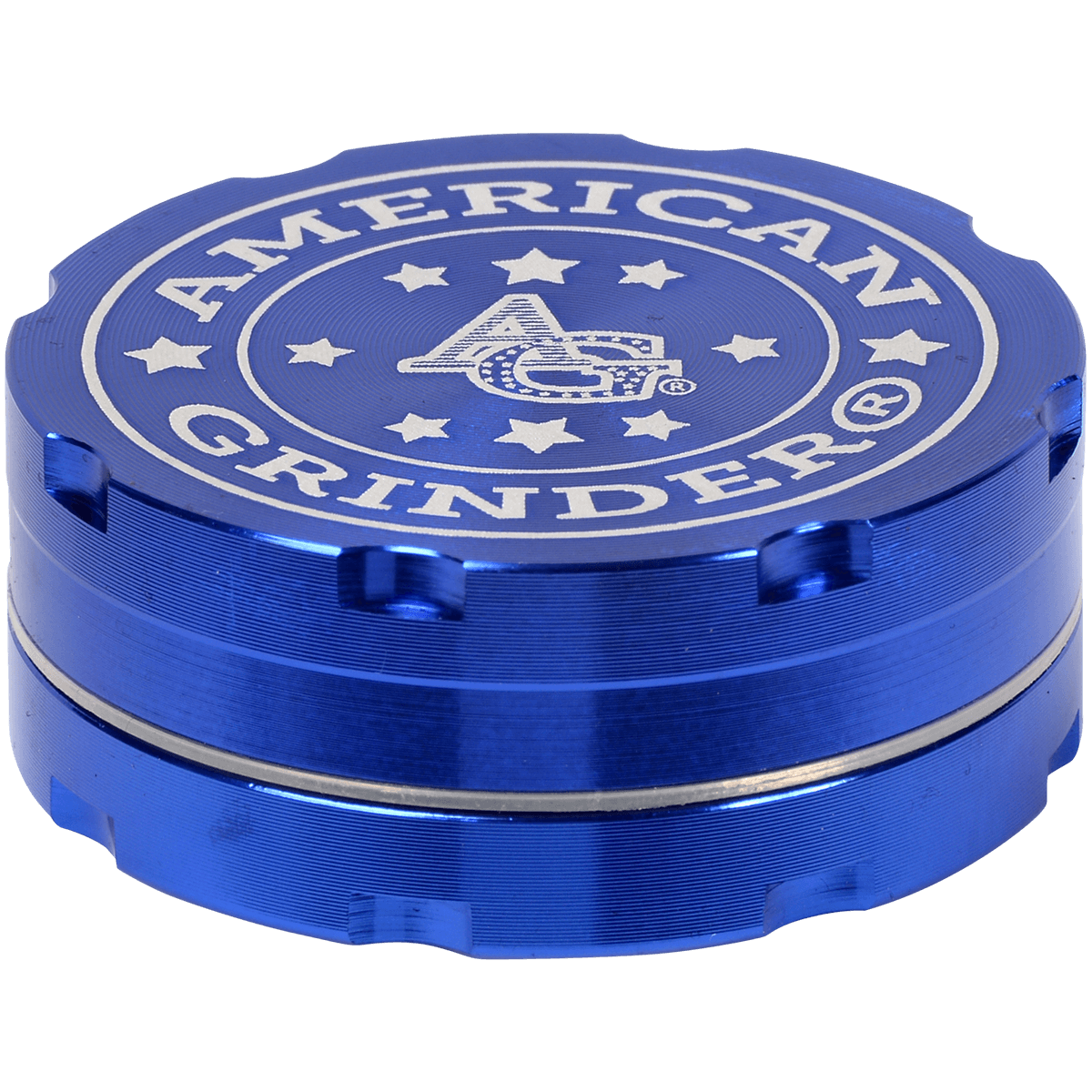 Tobacco Grinder 2.0" Blue Two Piece