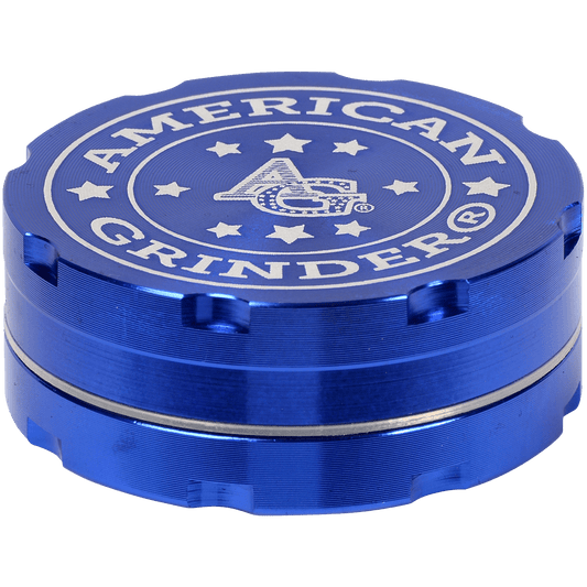 Tobacco Grinder 2.0" Blue Two Piece