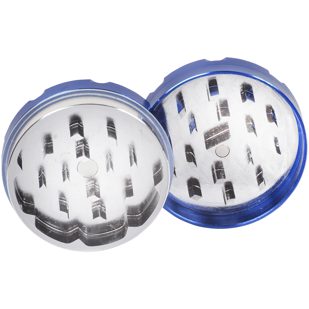 Tobacco Grinder 2.0" Blue Two Piece