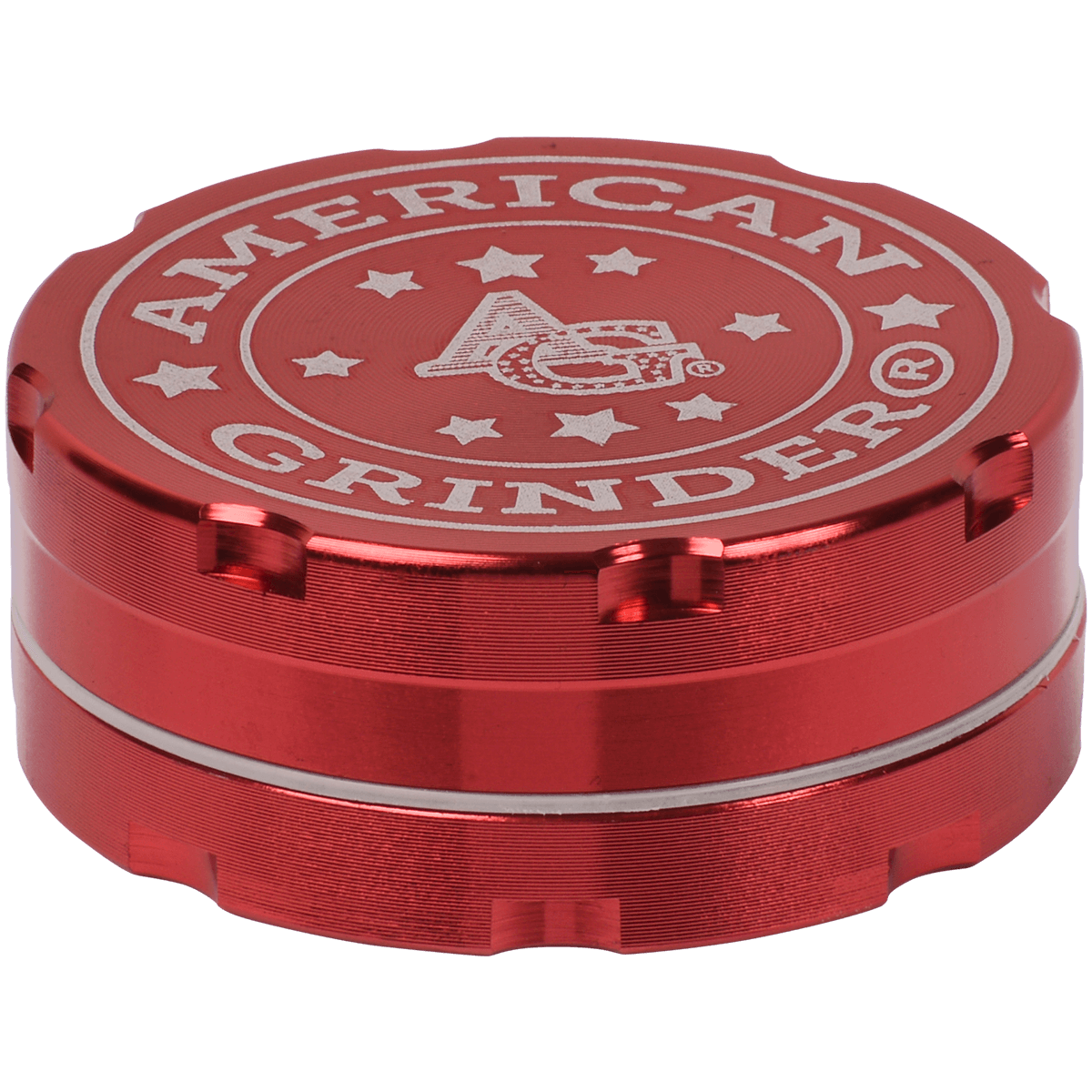 Tobacco Grinder 2.0" Red Two Piece