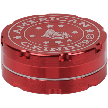 Tobacco Grinder 2.0" Red Two Piece