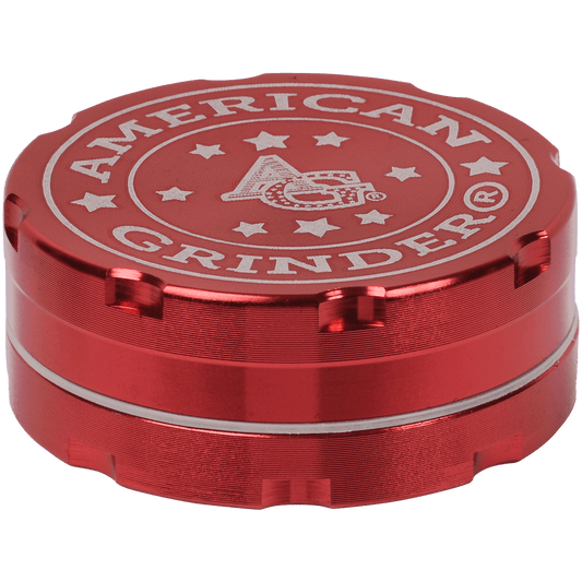 Tobacco Grinder 2.0" Red Two Piece