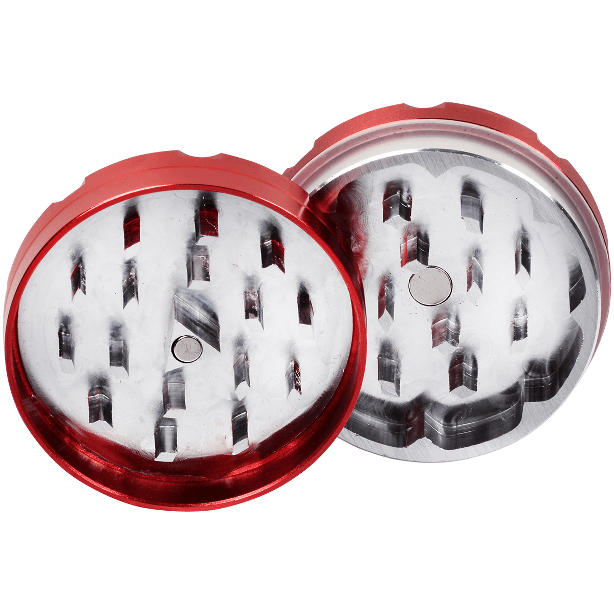 Tobacco Grinder 2.0" Red Two Piece