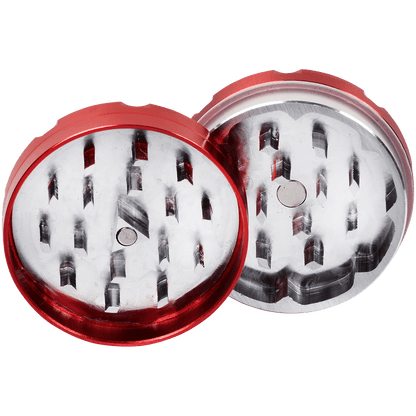 Tobacco Grinder 2.0" Red Two Piece