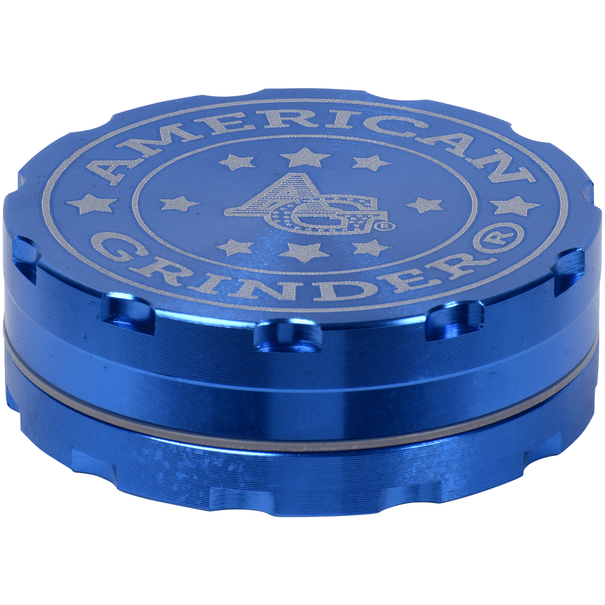 Tobacco Grinder 2.5" Blue Two Piece