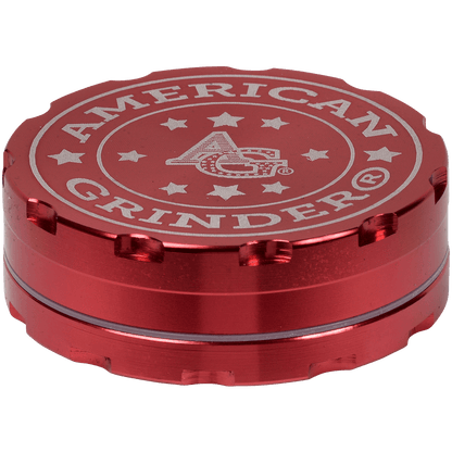Tobacco Grinder 2.5" Red Two Piece