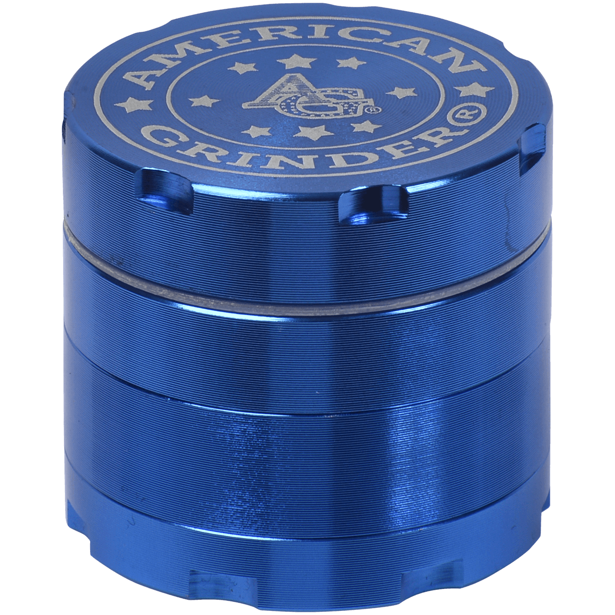 Tobacco Grinder 1.5" Blue Four Piece