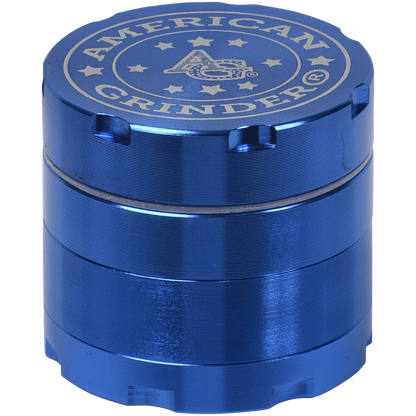 Tobacco Grinder 1.5" Blue Four Piece