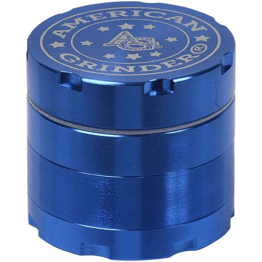 Tobacco Grinder 1.5" Blue Four Piece