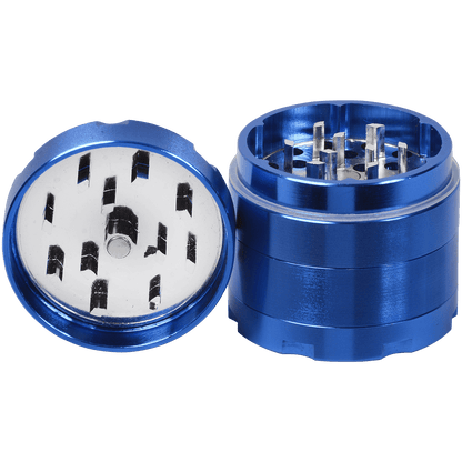 Tobacco Grinder 1.5" Blue Four Piece
