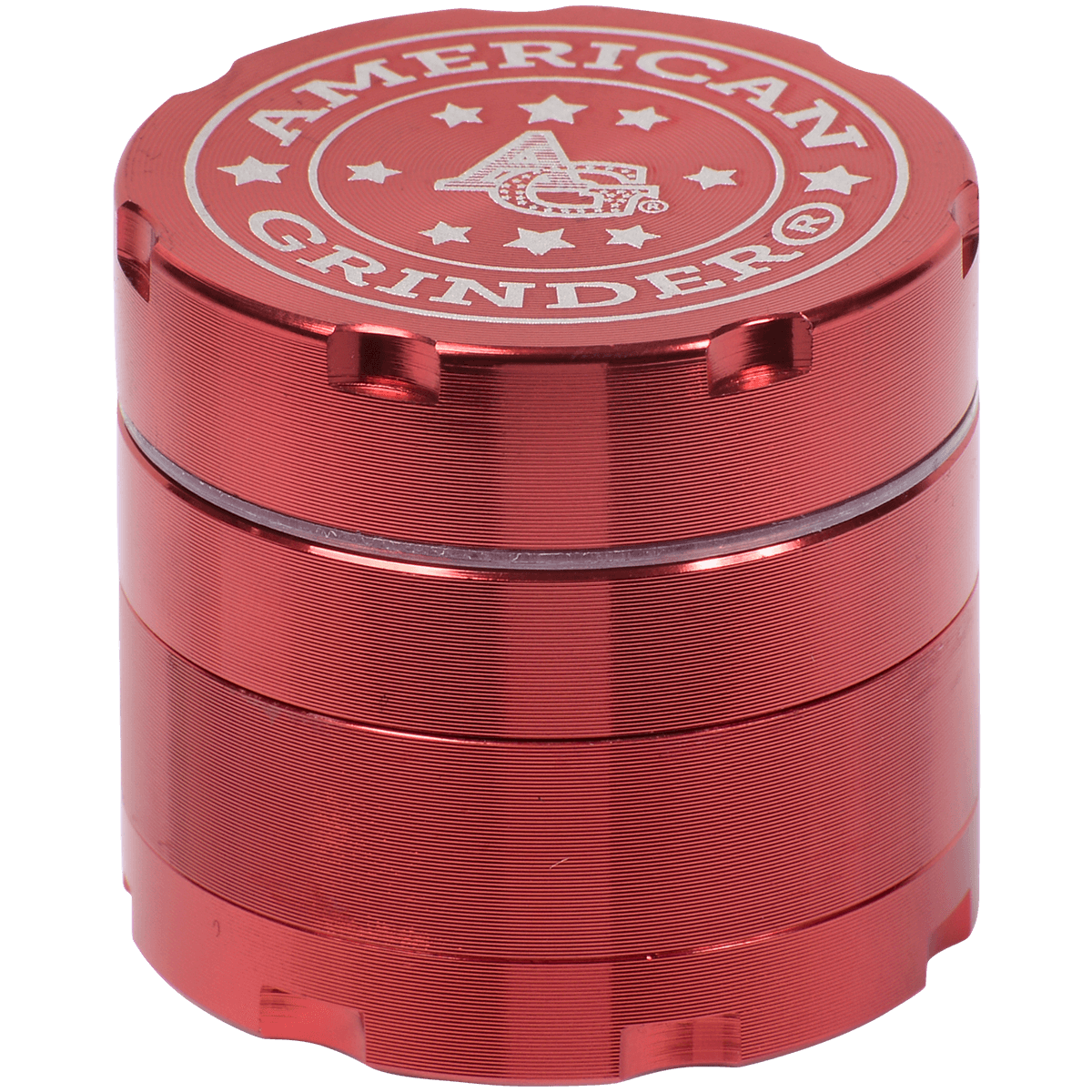 Tobacco Grinder 1.5" Red Four Piece